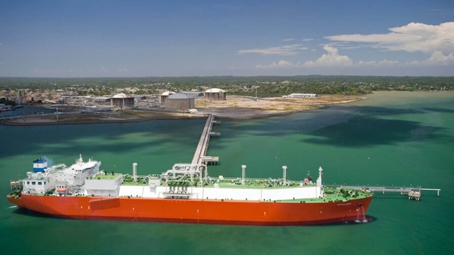 Atlantic LNG tanker at port, Trinidad