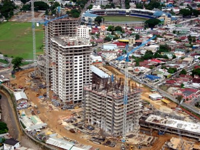NCK One Woodbrook Place towers under construction